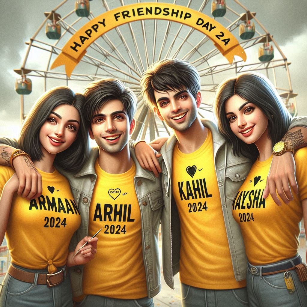 "A Fun-Filled Friendship Day at the Amusement Park with Armaan, Sahil, Kavita, and Ayesha"