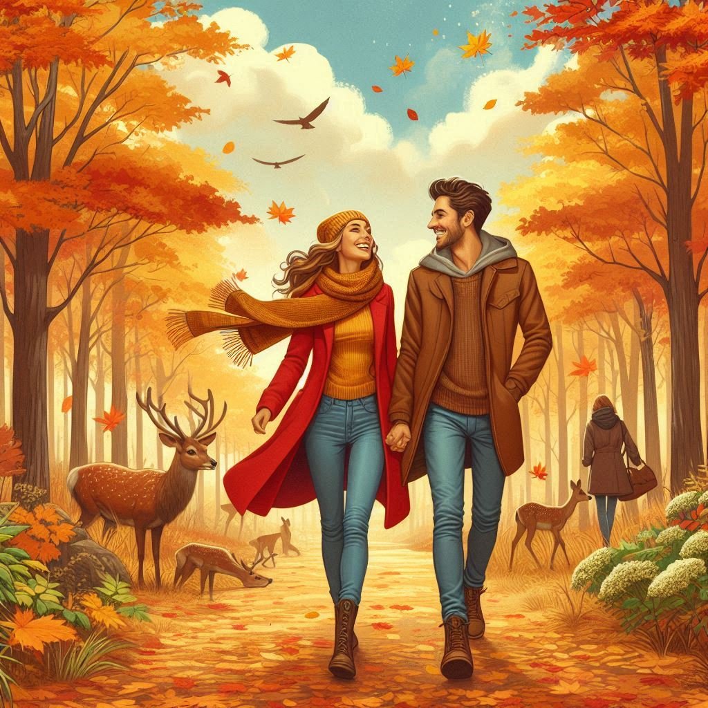 "Autumn Stroll: A Dreamy Friendship Day in the Forest"