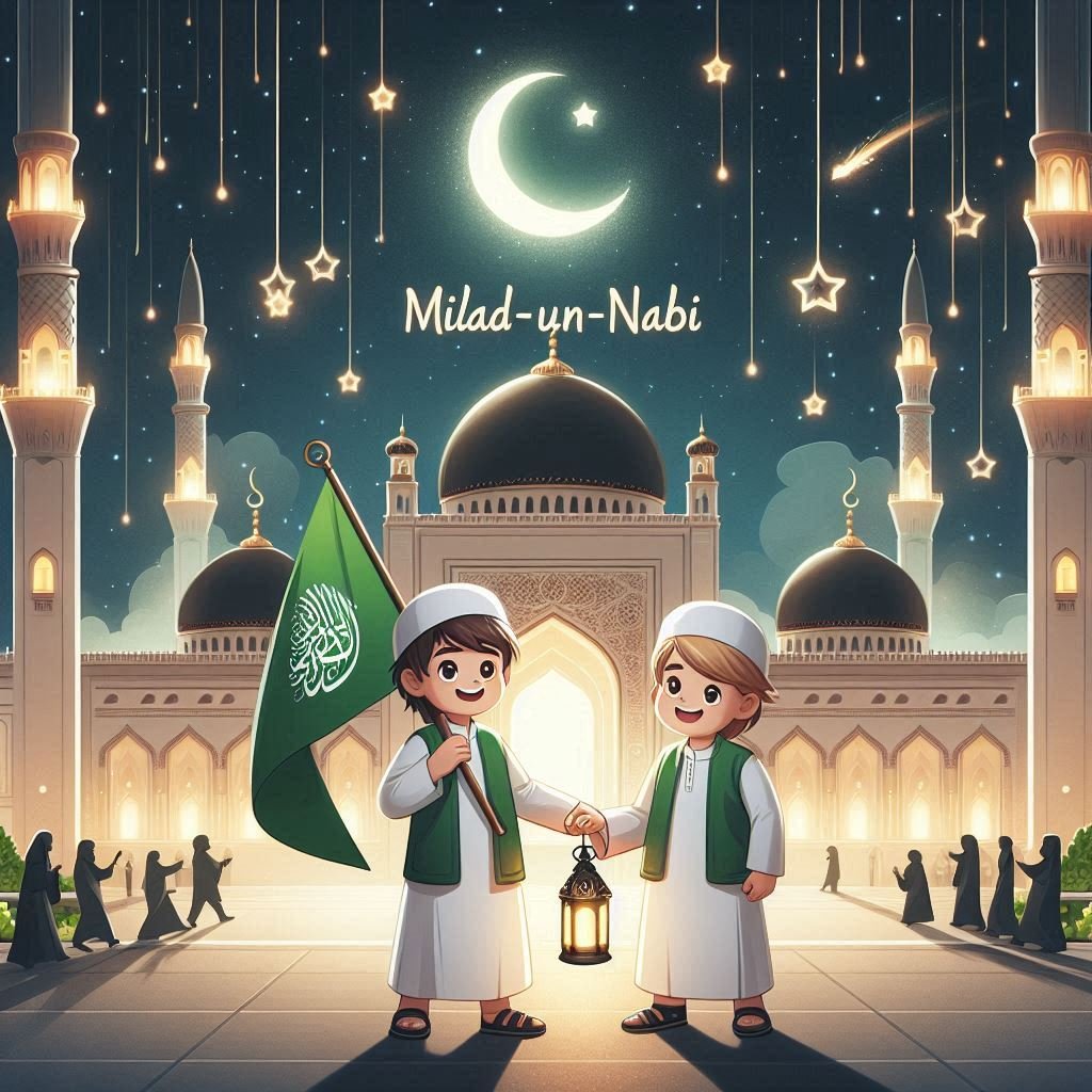 Eid Milad Un Nabi 3D AI Image Prompts 